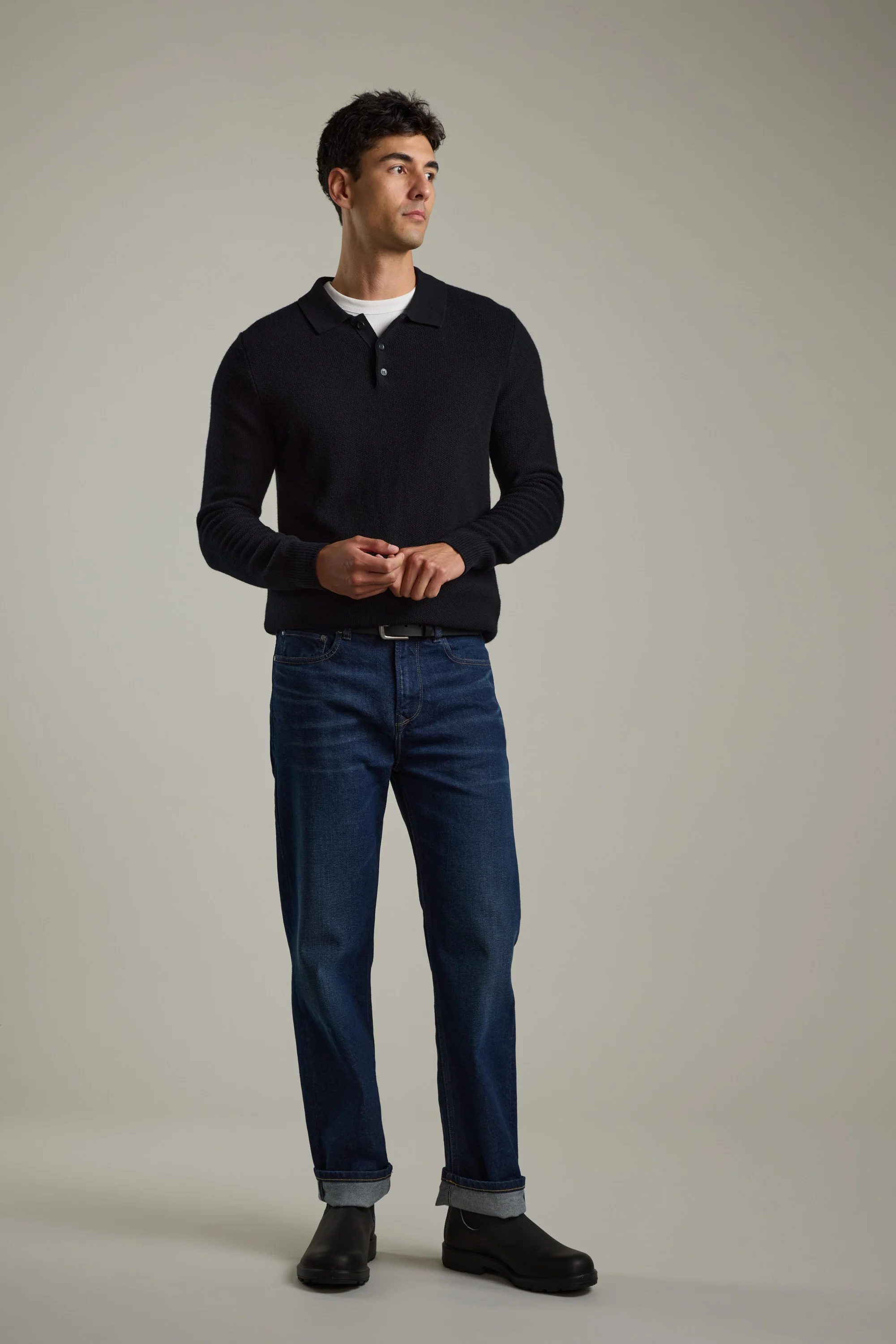 Ainsley Woollen Long Sleeve Polo - Image 4