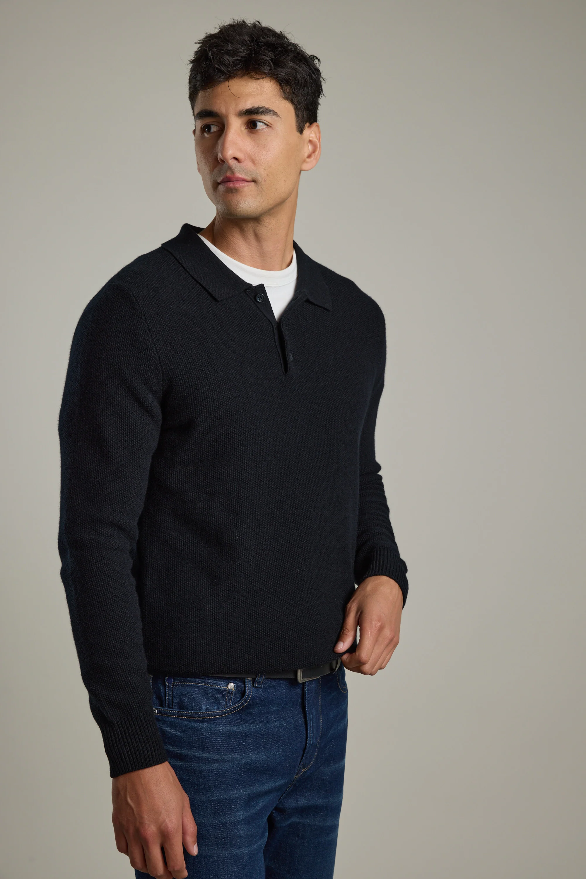 Ainsley Woollen Long Sleeve Polo - Image 5