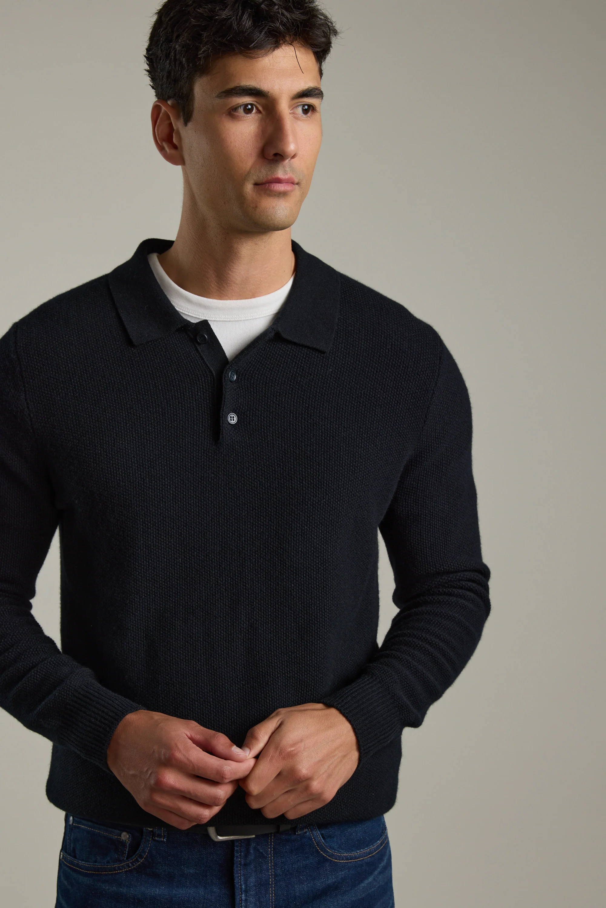 Ainsley Woollen Long Sleeve Polo - Image 8