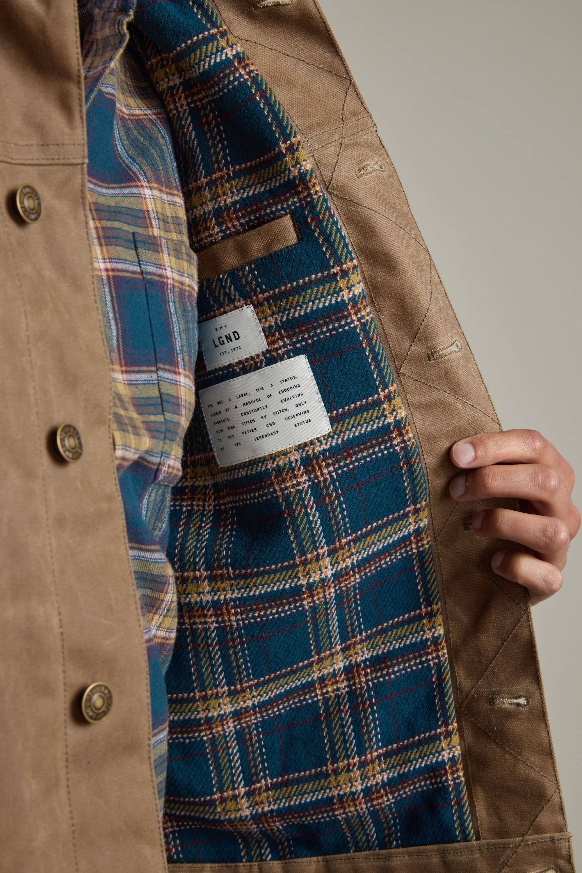 Benson Waxed Cotton Jacket - Image 5