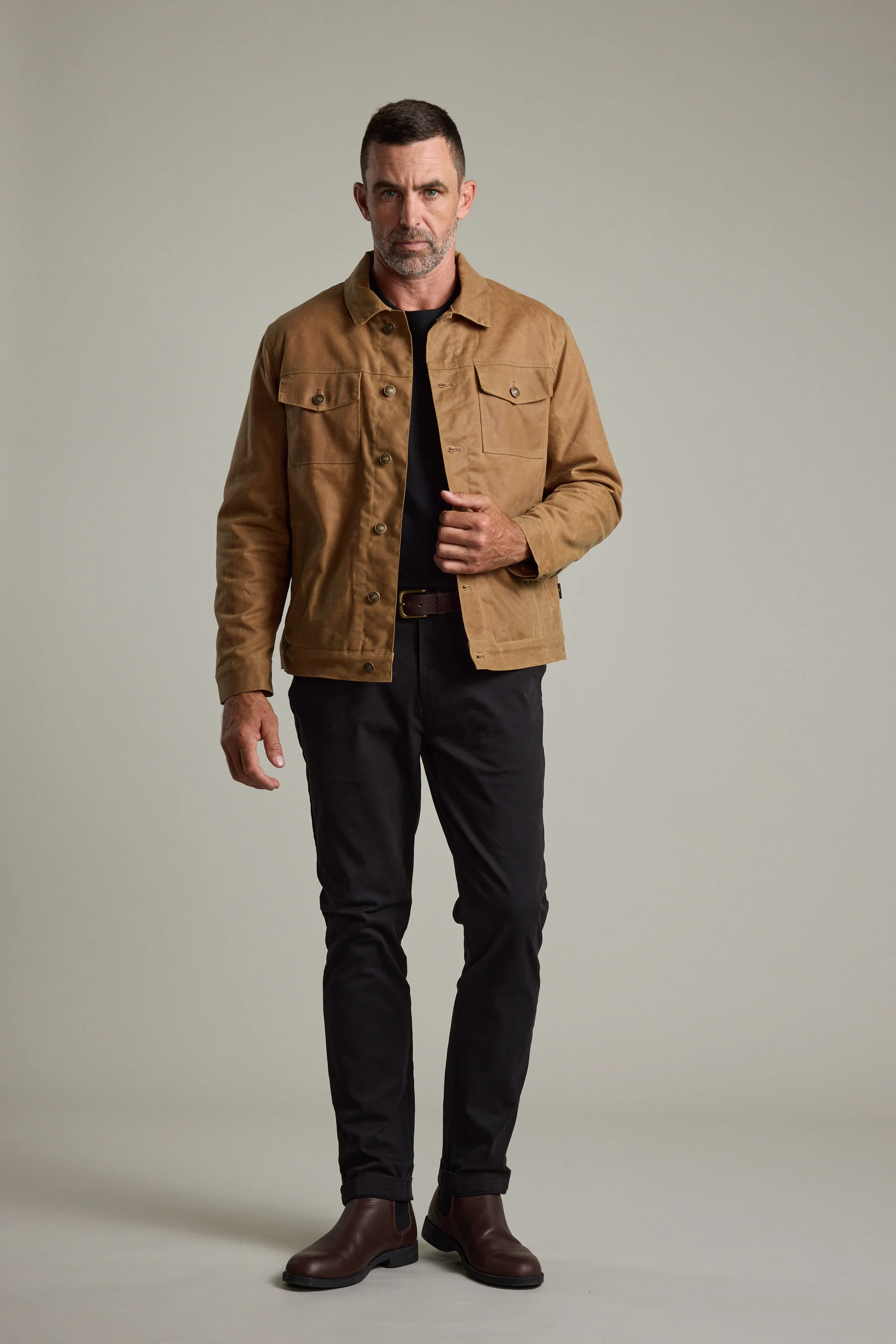 Benson Waxed Cotton Sherpa Jacket