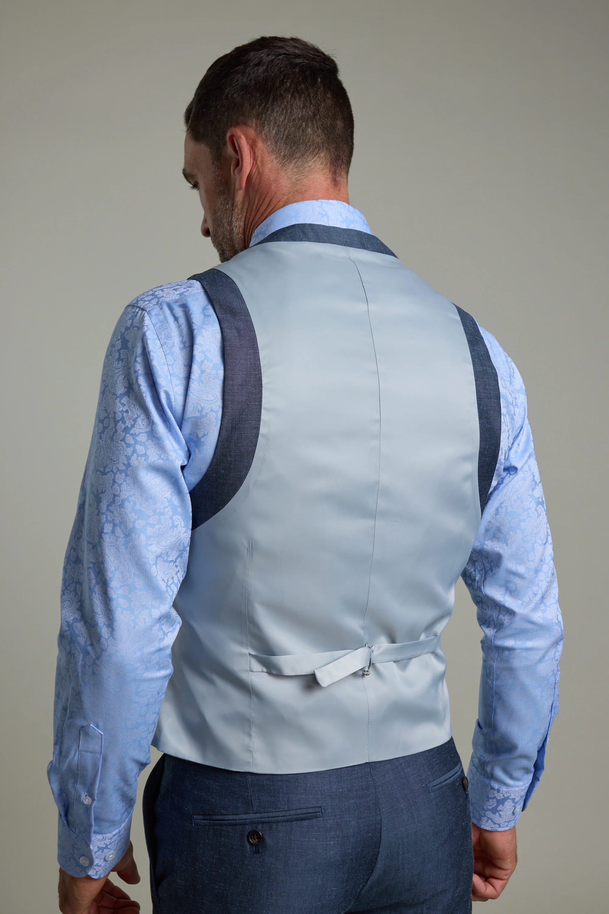 Charles Texture Waistcoat - Image 7