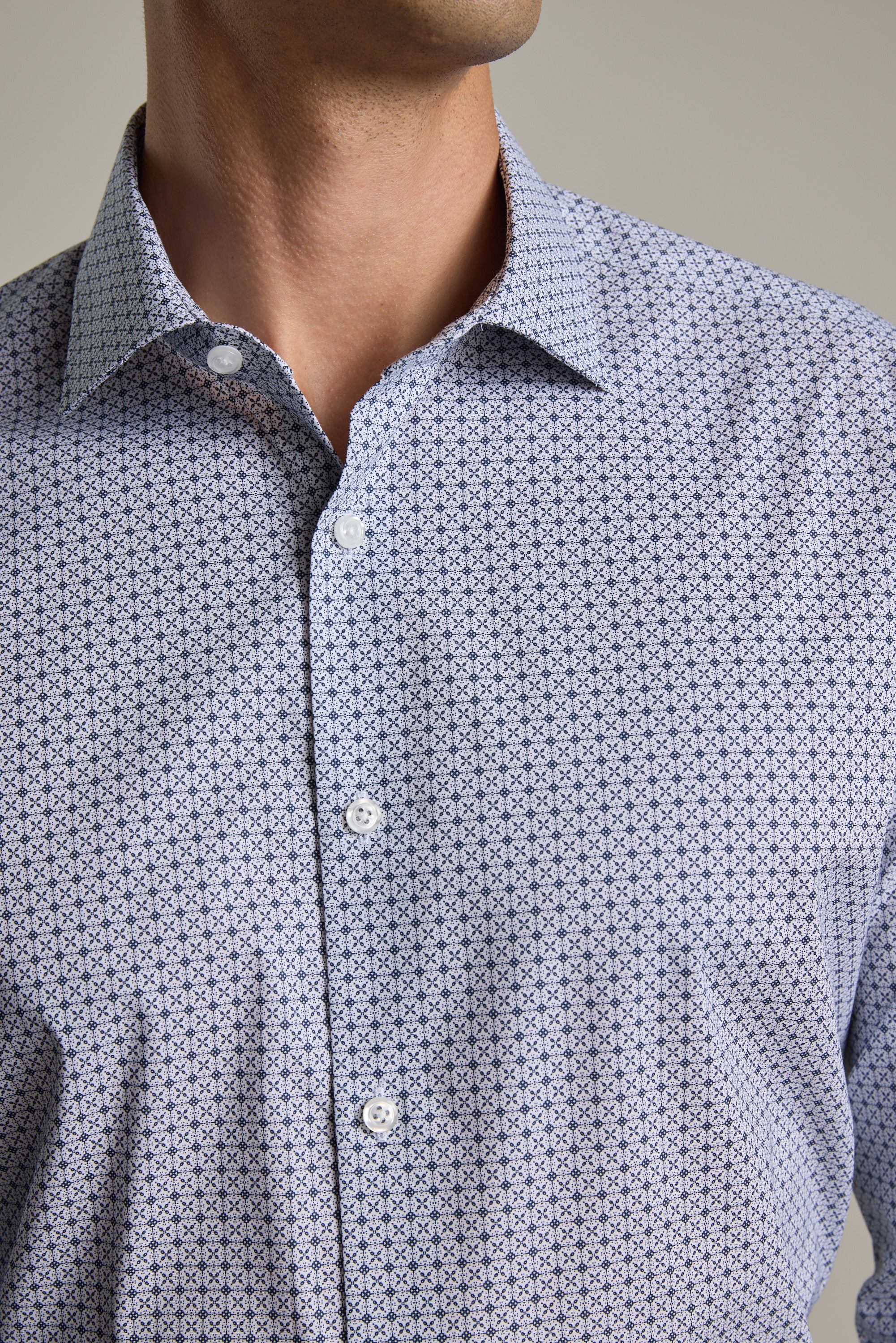 Dalley Print Business Shirt - Image 2