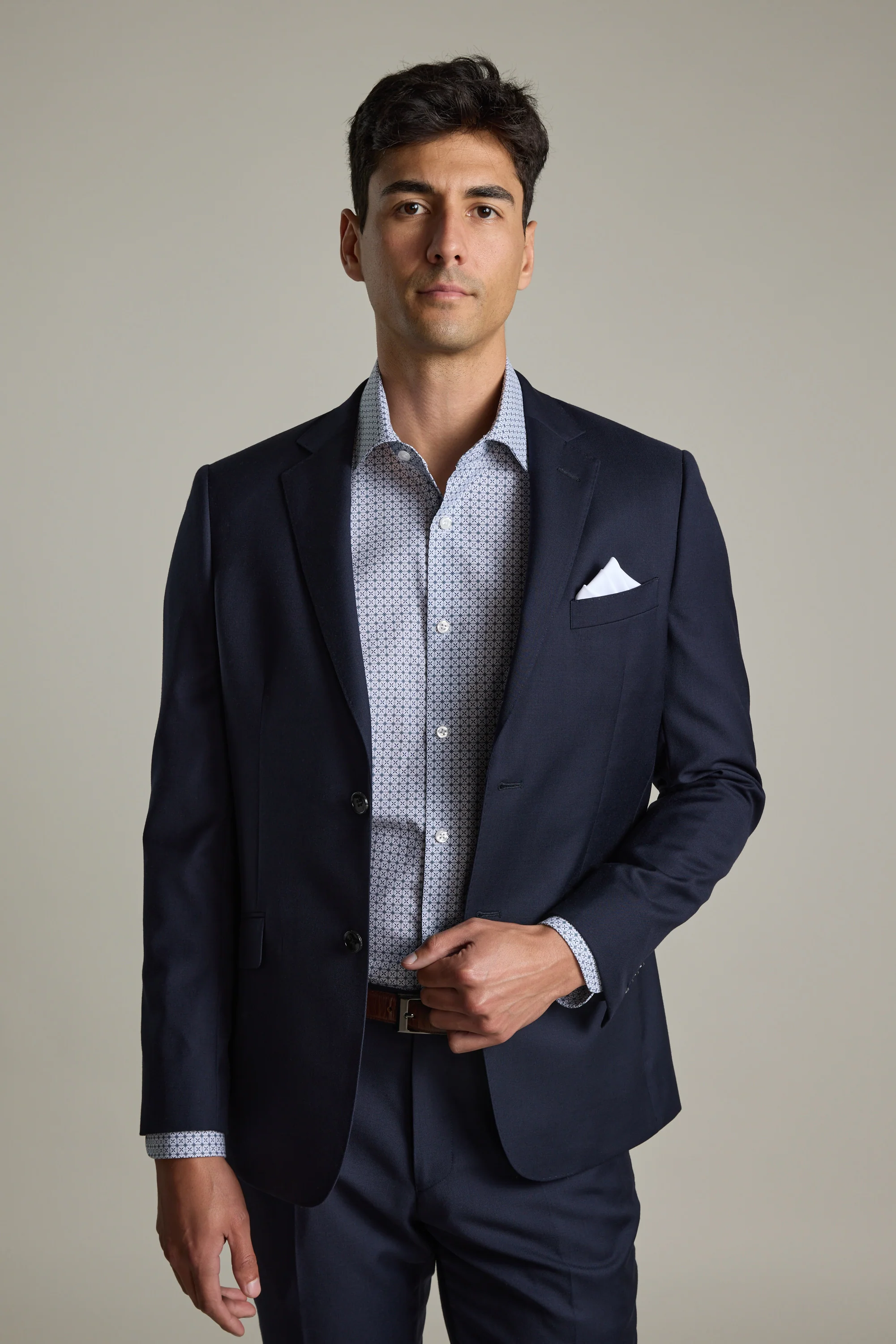 Dalley Print Business Shirt - Image 3