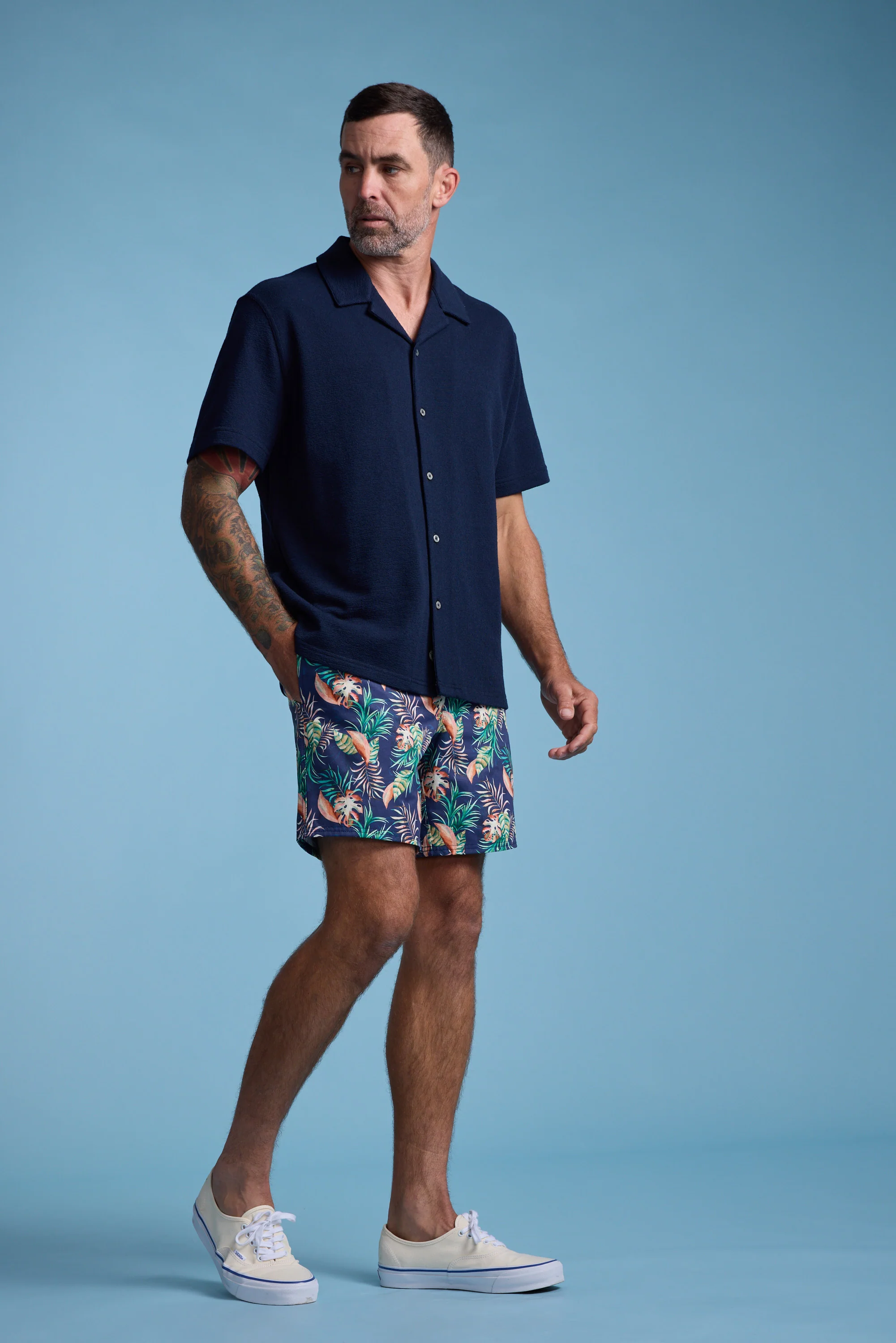 Foliage Print Volley