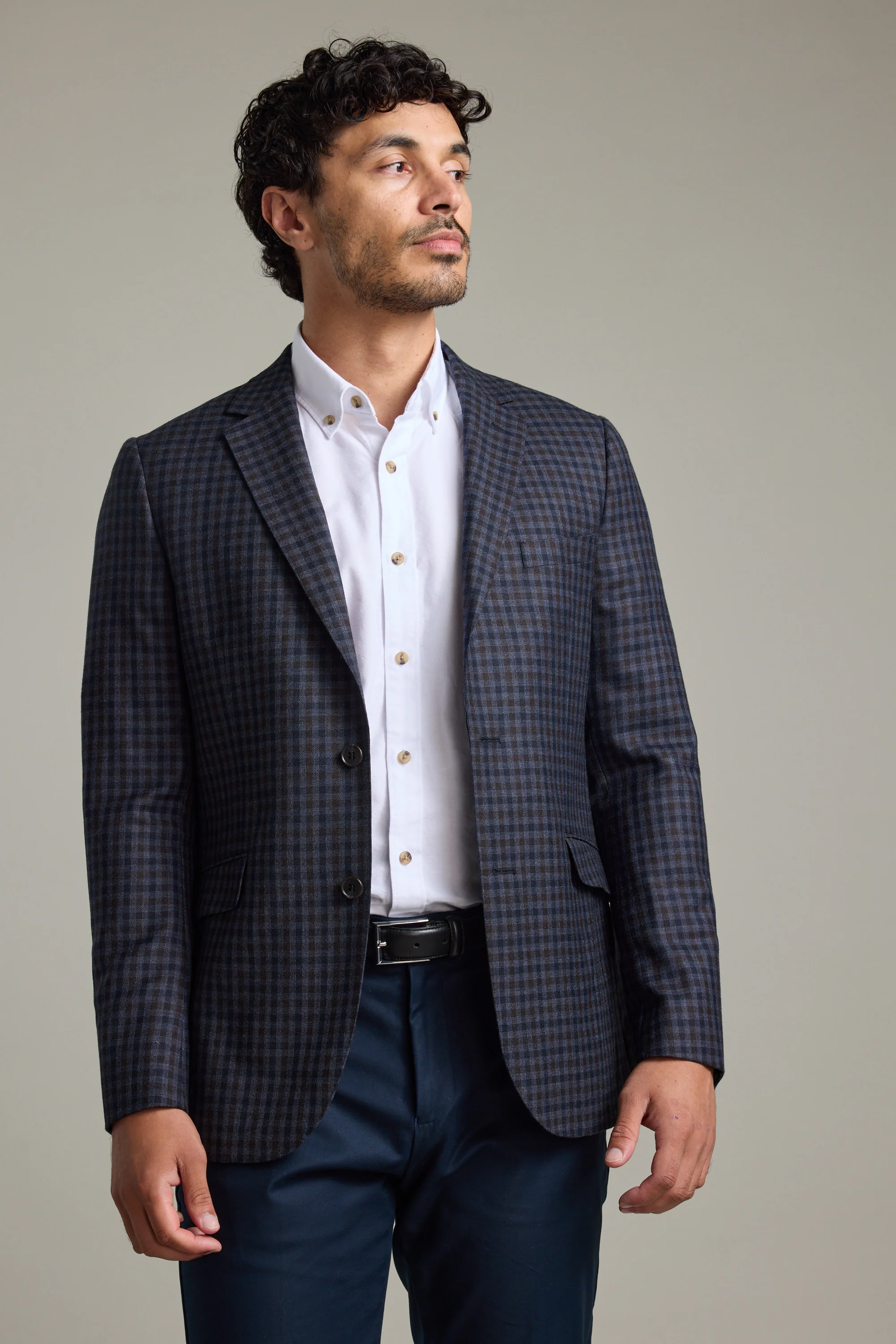 Harvey Check Blazer - Image 3