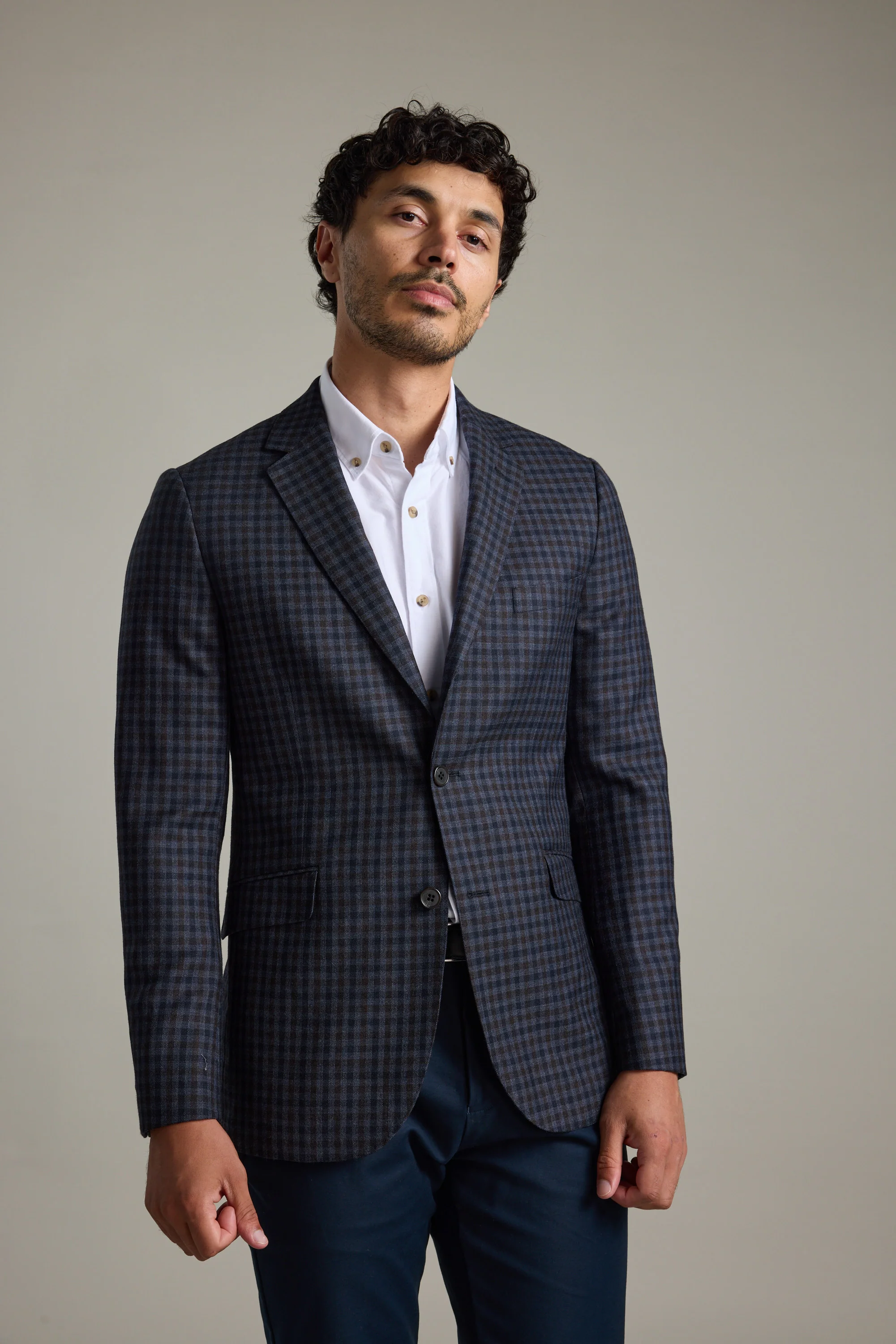Harvey Check Blazer - Image 6