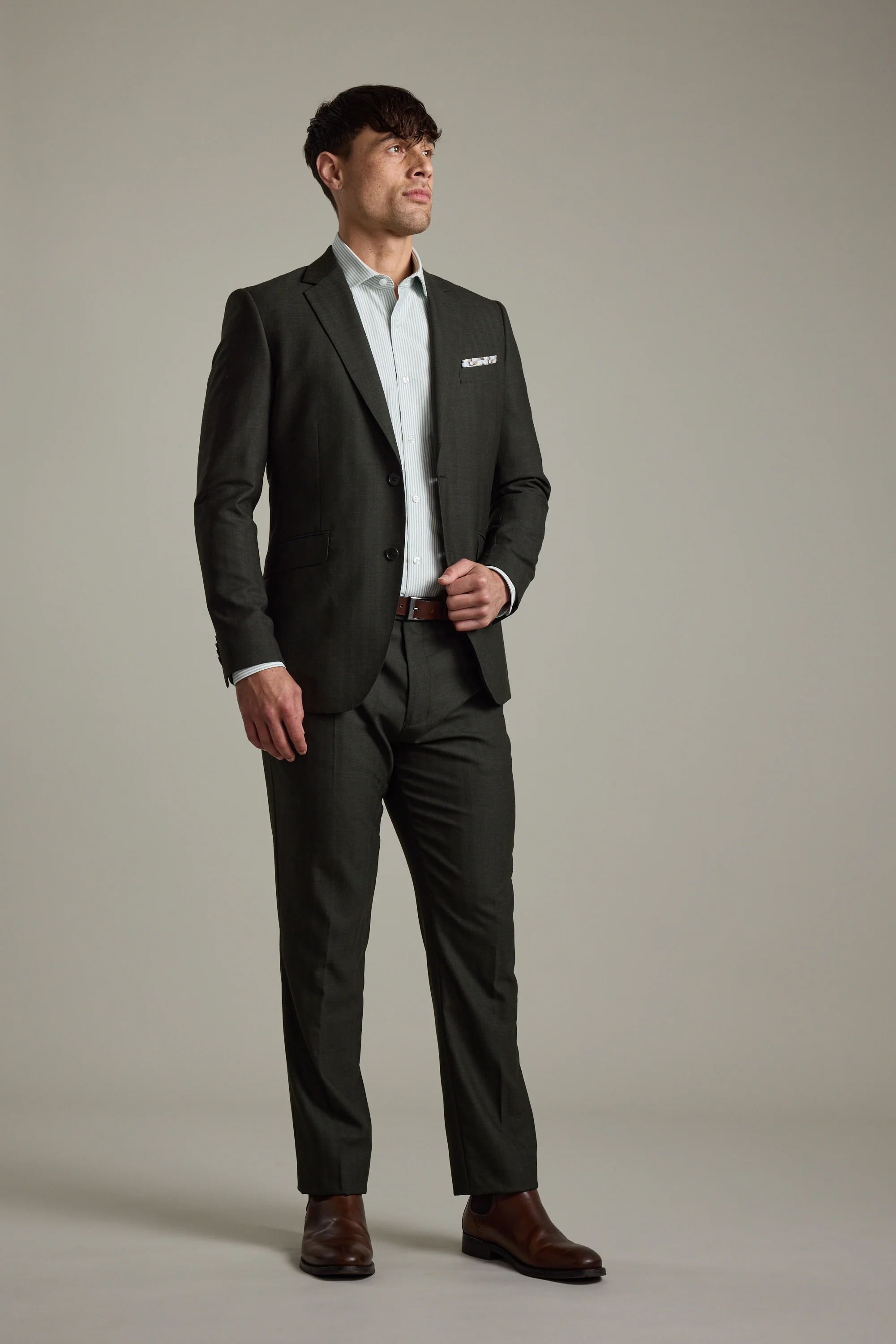 Johnston Herringbone Suit Trouser