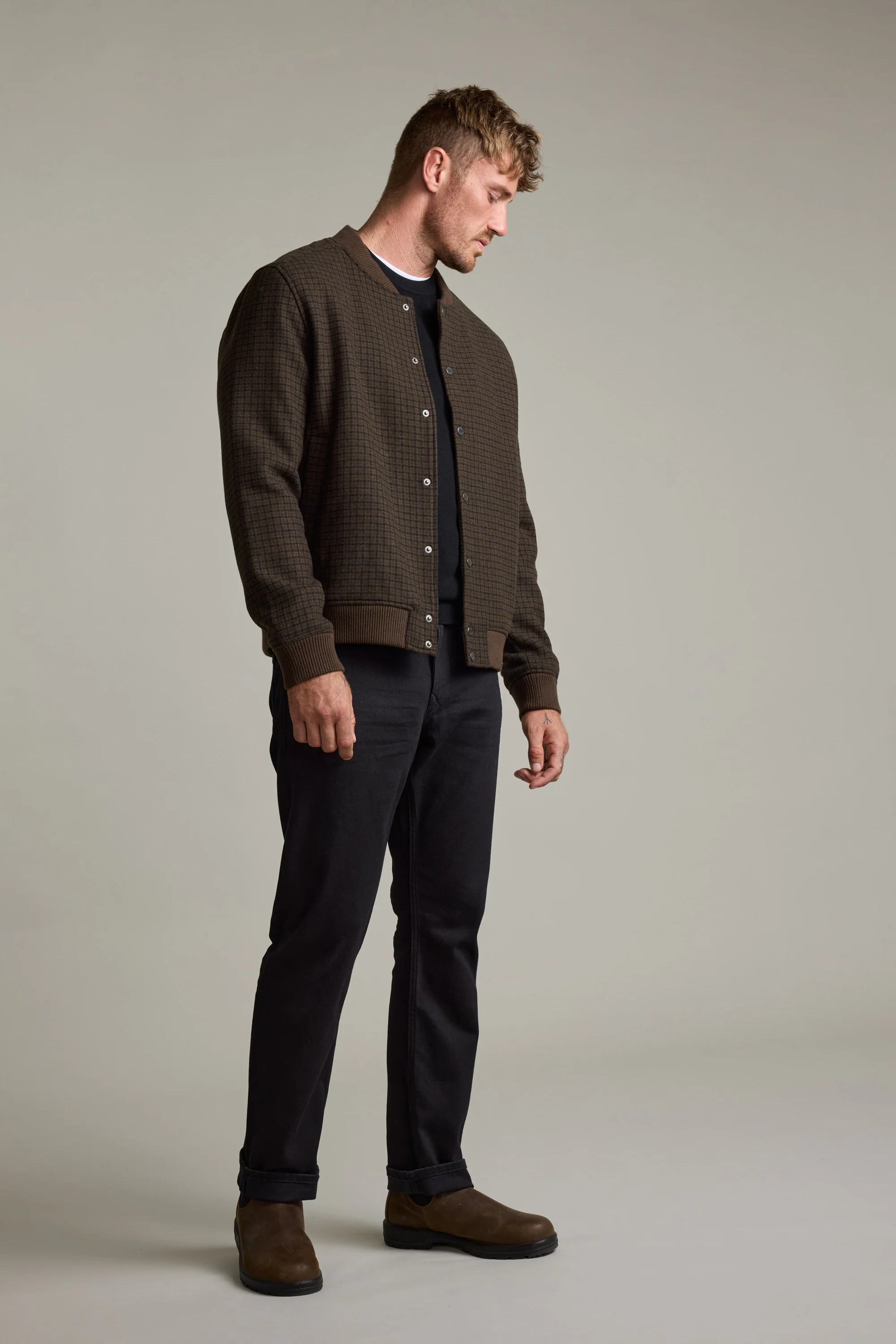 Leland Wool Bomber Jacket - Image 6