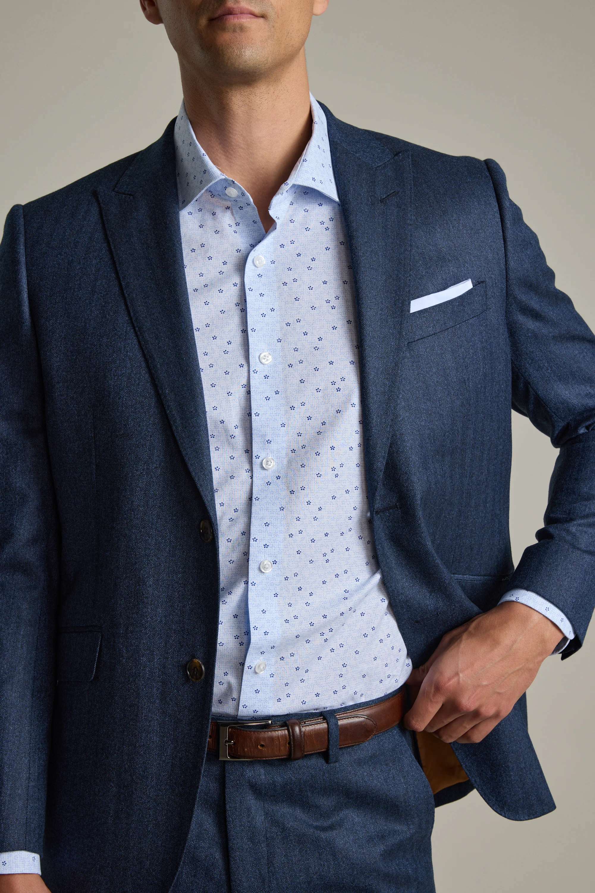 Moores Print Business Shirt - Image 2