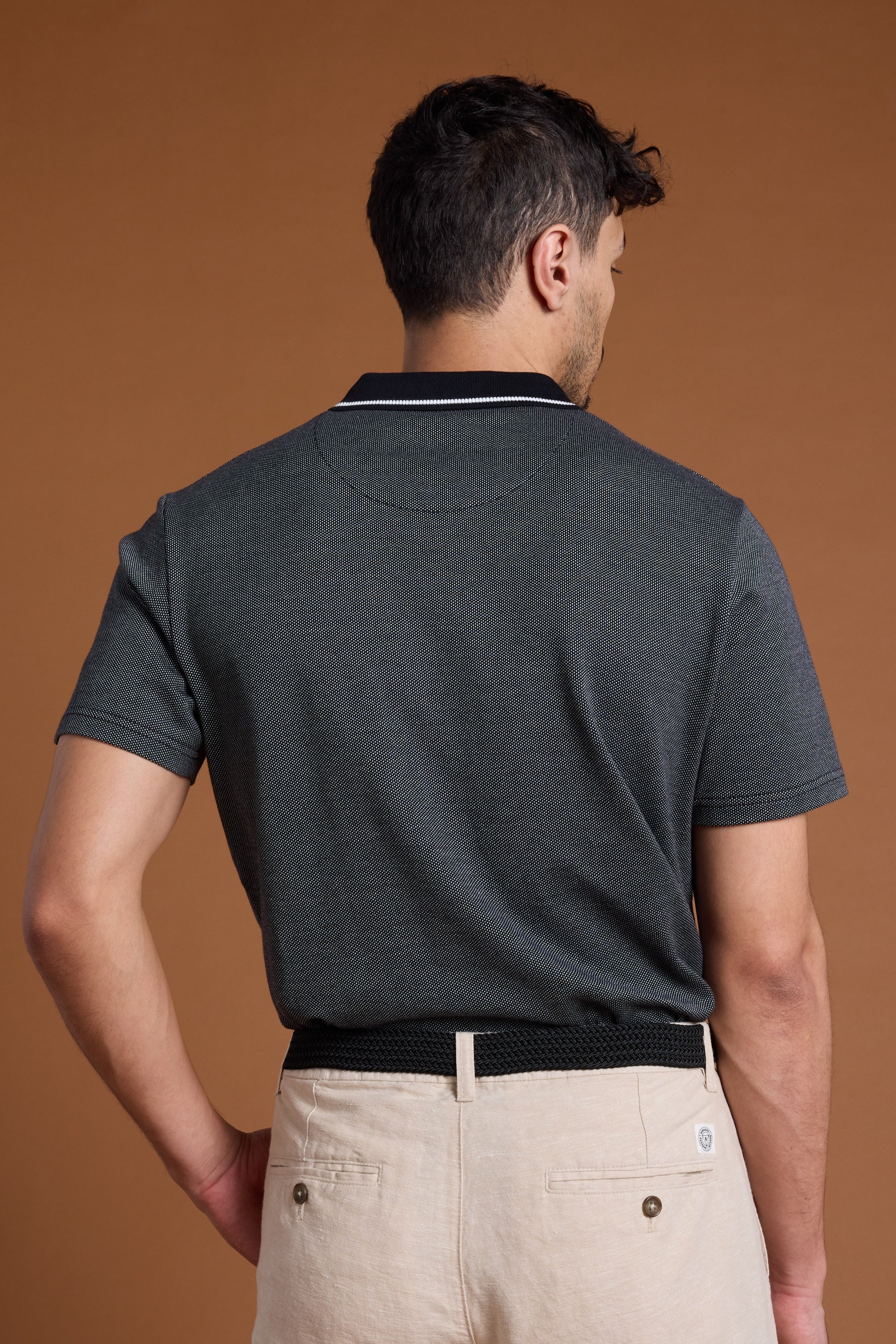 Olson Mercerised Texture Polo - Image 2