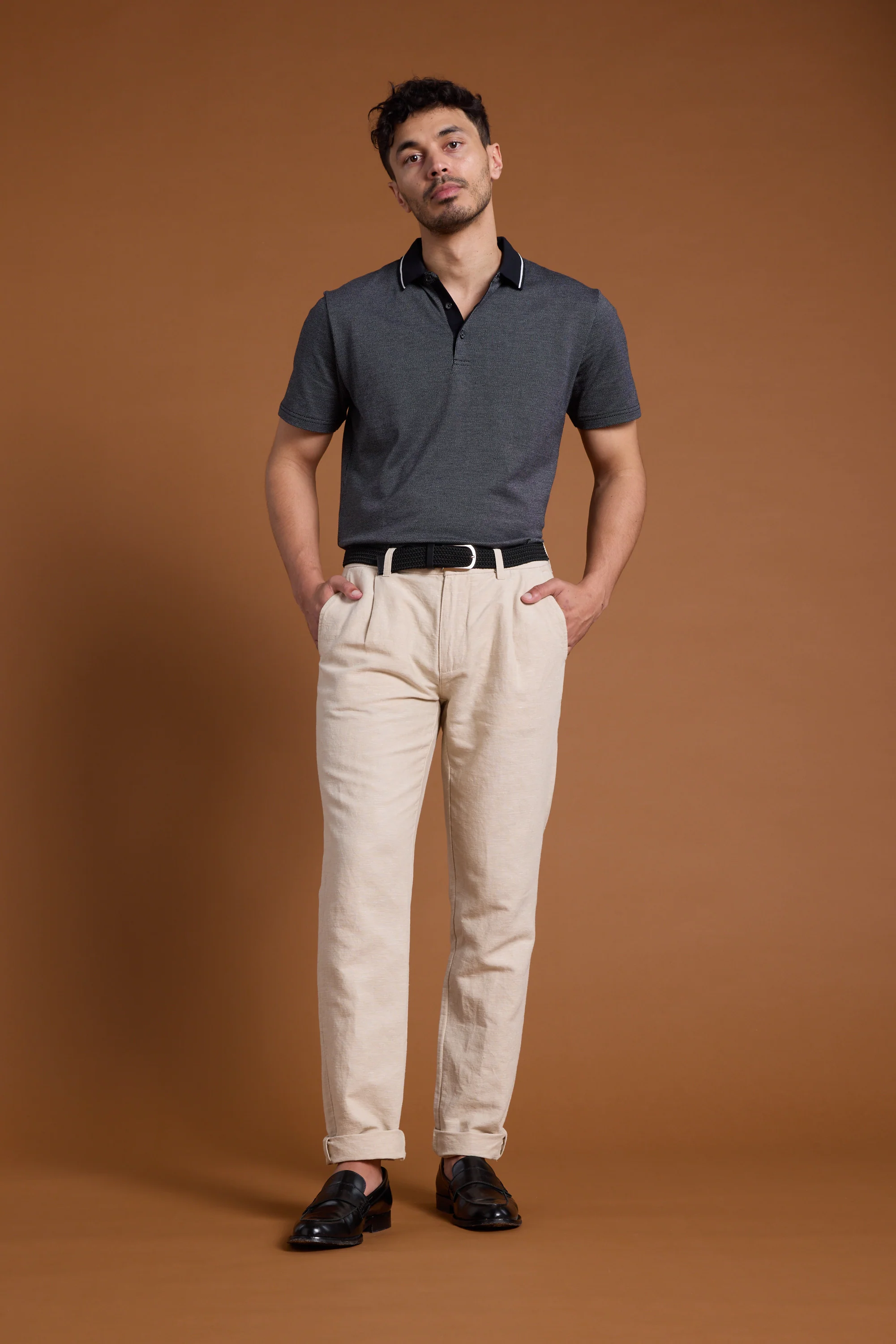 Olson Mercerised Texture Polo - Image 6