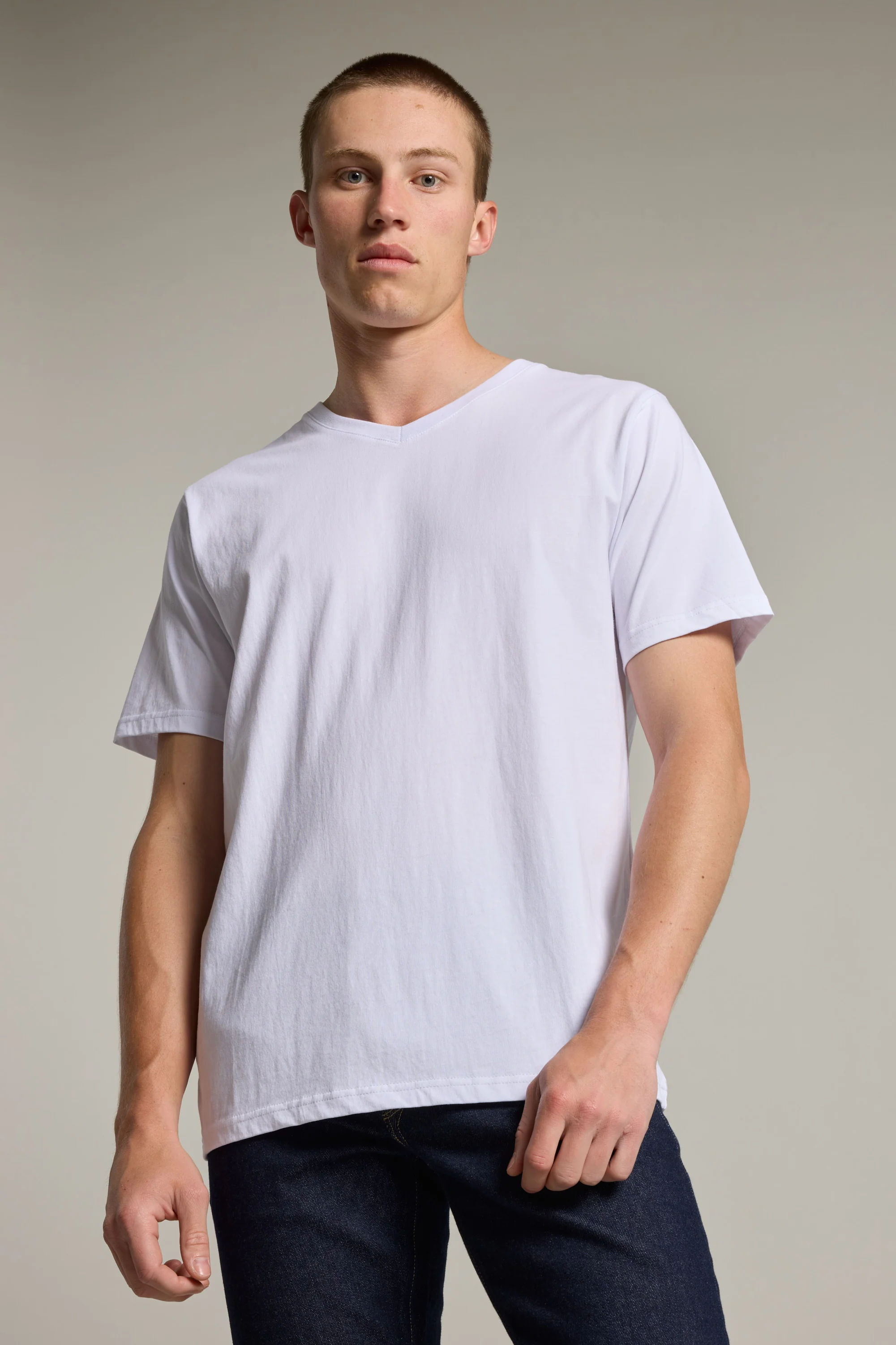 Organic Cotton V Neck Tee - Image 2