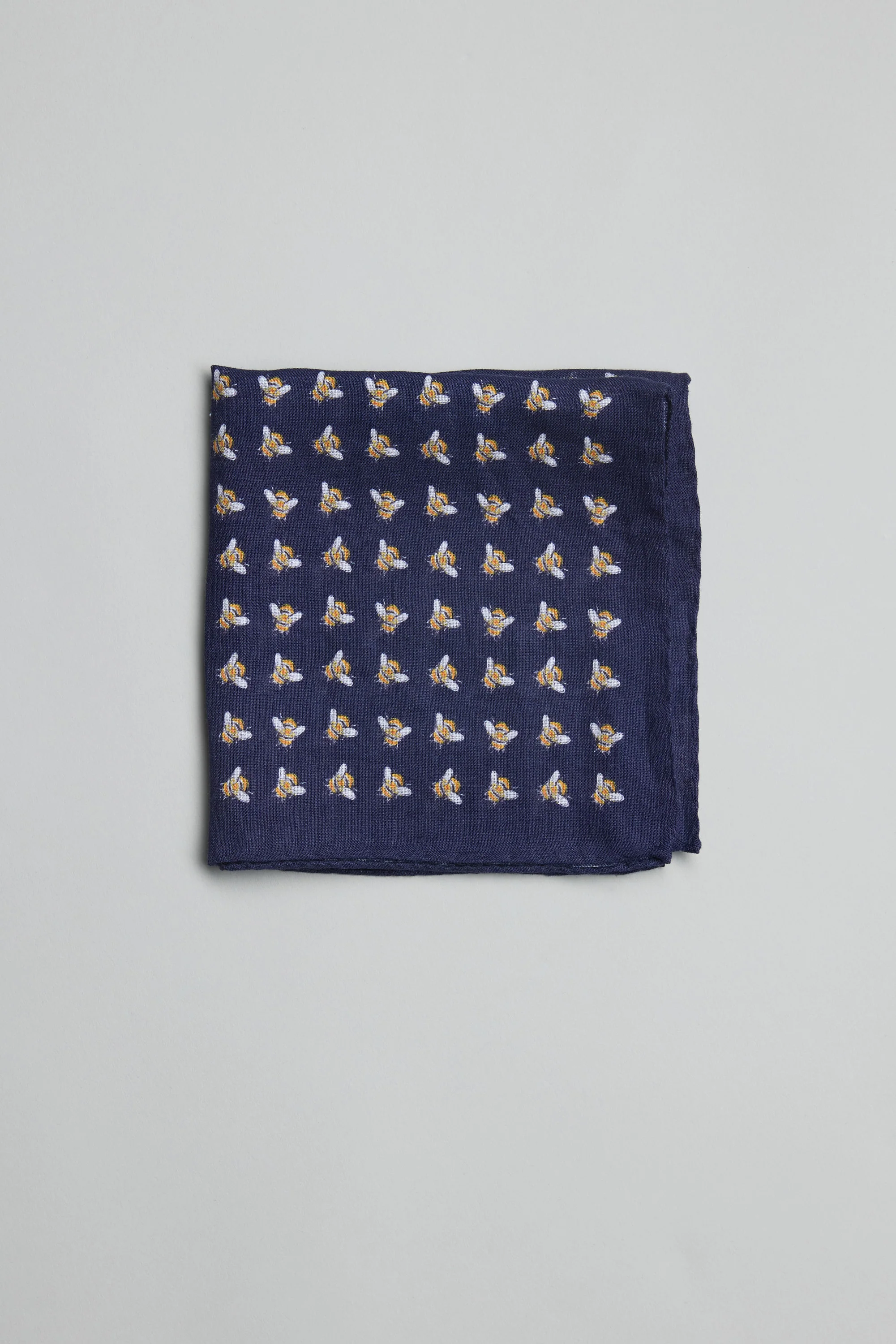 Parisian Bee Linen Pocket Square