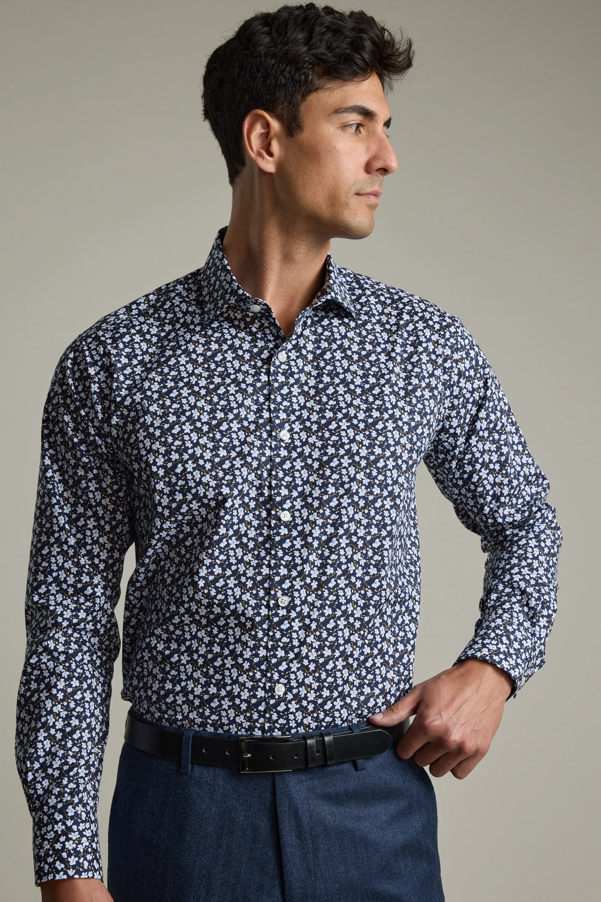 Shelley Print Business Shirt