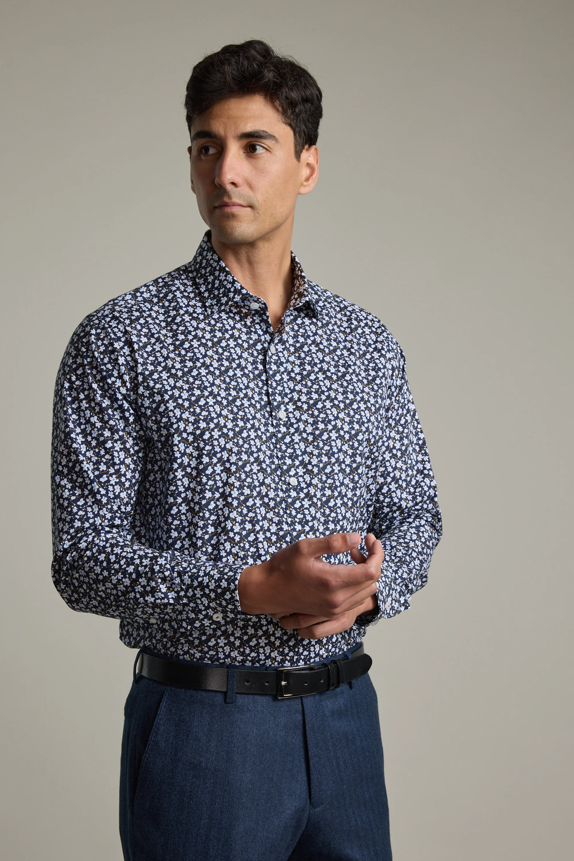 Shelley Print Business Shirt - Image 3