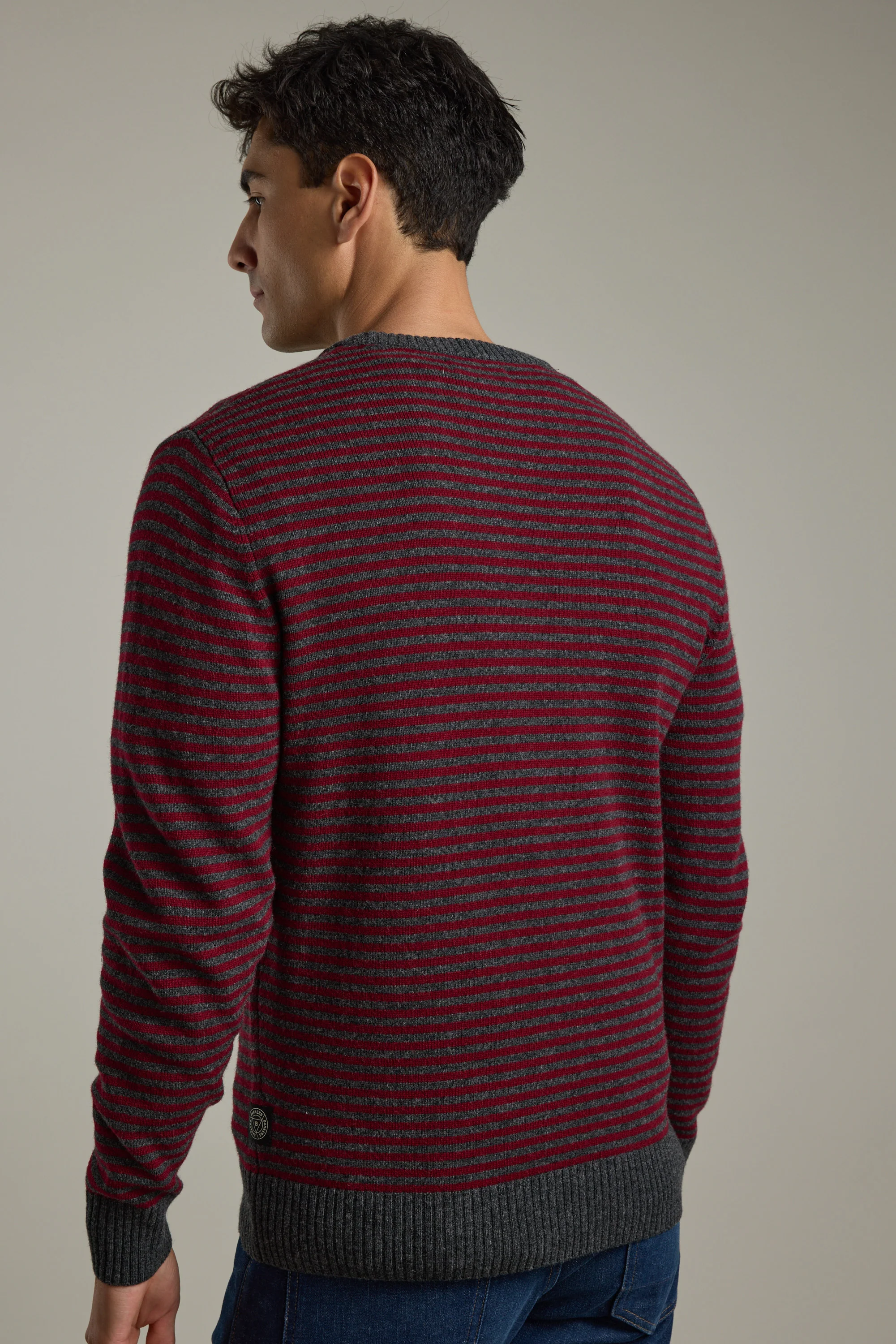Thornley Stripe Merino Crew - Image 8