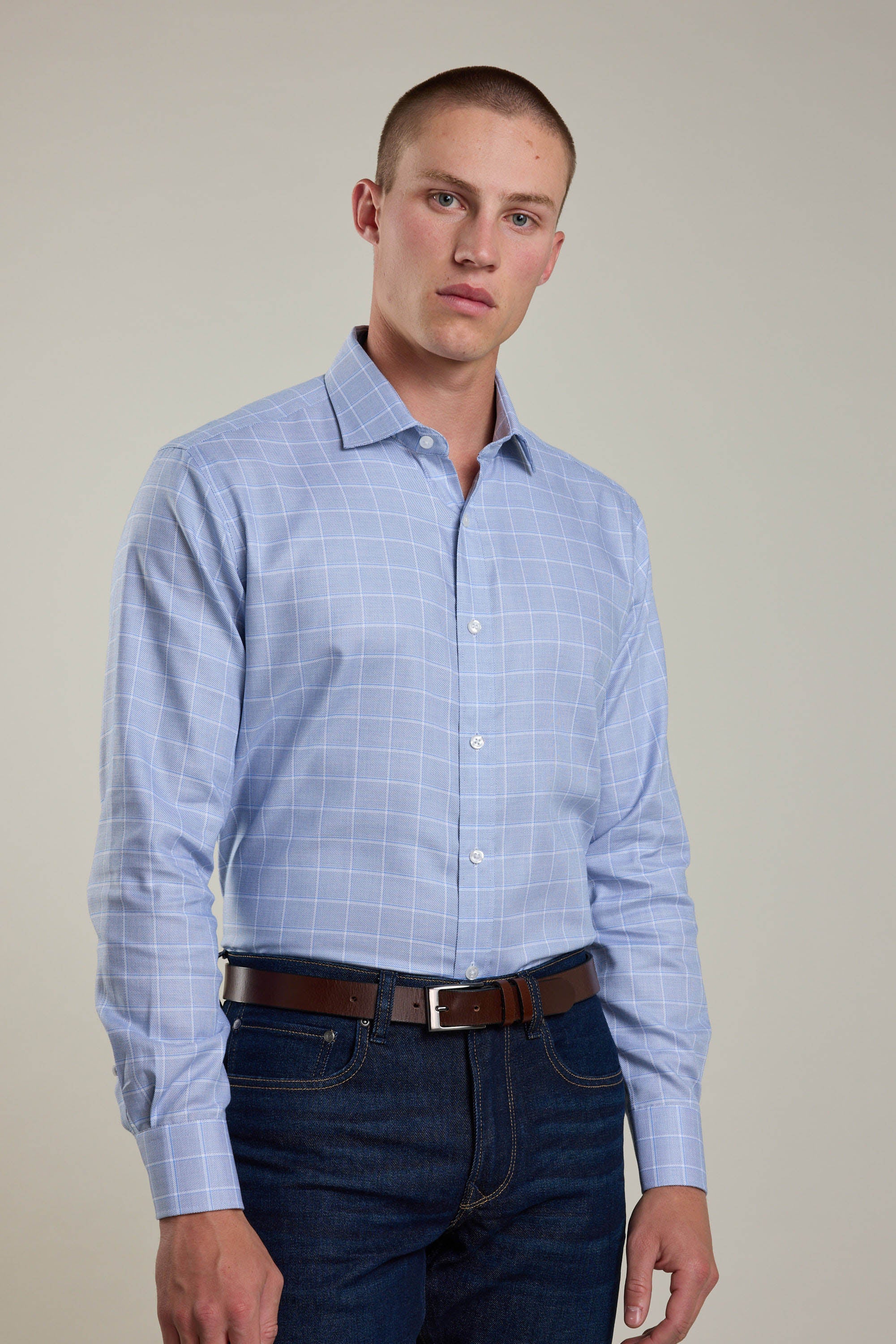 Tyson Check Business Shirt - Image 2