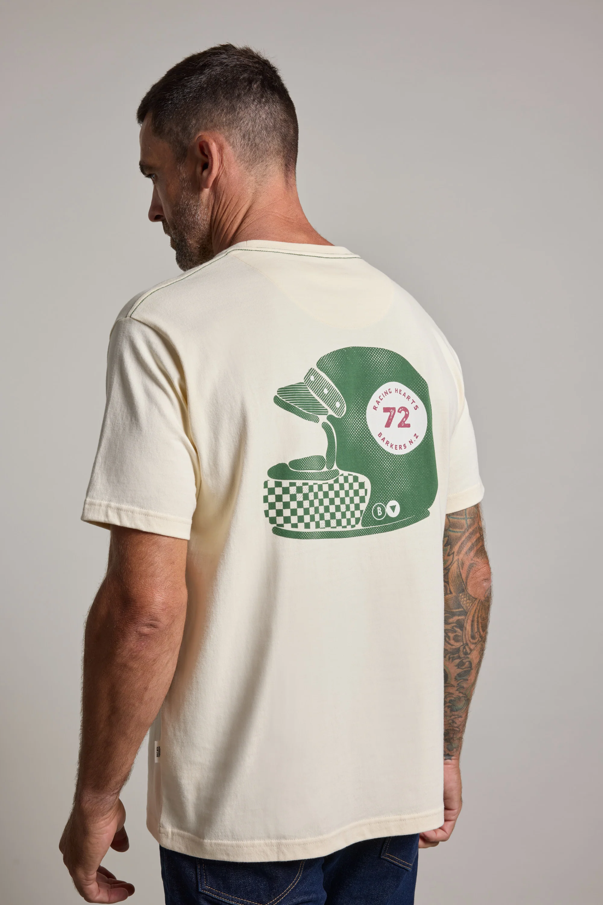 Vintage Helmet Print Tee